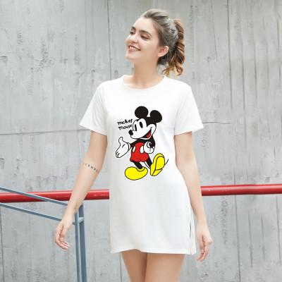 China Wholesale Summer Casual Cartoon Anti-pilling Shirt Ladies Print T-shirt for sale