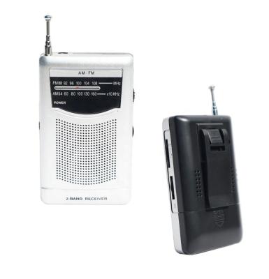 China With belt clip on back mini portable AM ​​fm radio with belt clip and speaker for sale