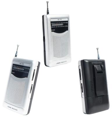 China With Belt Clip On The Back AAA Battery Power Supply AM FM Portable Mini Radio for sale