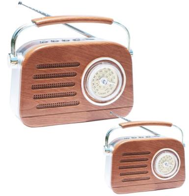 China New retro design PORTABLE cheap radio portable wooden radio for sale