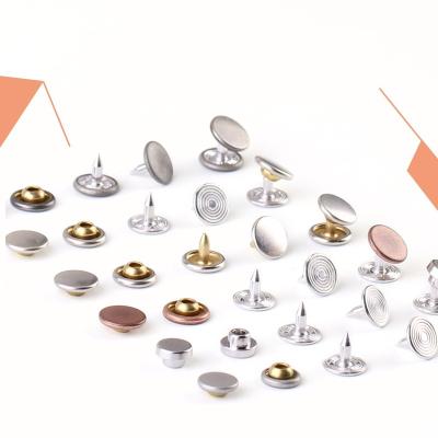 China Nickel Free Factory Direct Sell Round Flat Garment Rivets With Multi Color for sale