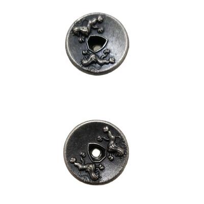 China Logo Alloy Vintage Jeans Buttons made to order LEAD FREE for sale