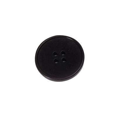 China Washable Custom Wholesale Grain 4 Hole Coat Shirt Sweater Buttons Natural Fruit Color for sale