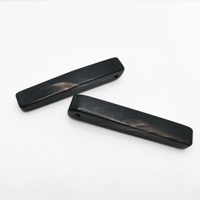 China Washable Ready To Ship Fashion Color Natural Black Hand Leg Horn Diy Sewing Button For Suit Or Sweater for sale