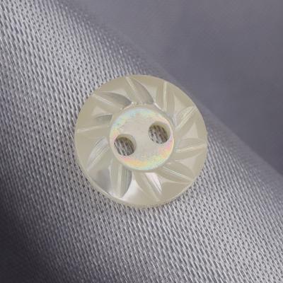 China Washable Ready To Ship Fashion Shell Buttons DIY Grain 2 Holes For Shirt Or Sweater for sale