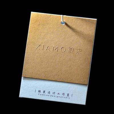 China Cheap Custom Recyled Printing Emboss Name Logo Price Tag Tag Labels Tyvek for sale