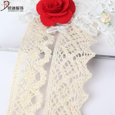 China Custom Viable Cotton Crochet Lace Bobbin Zigzag Lace Pattern for sale