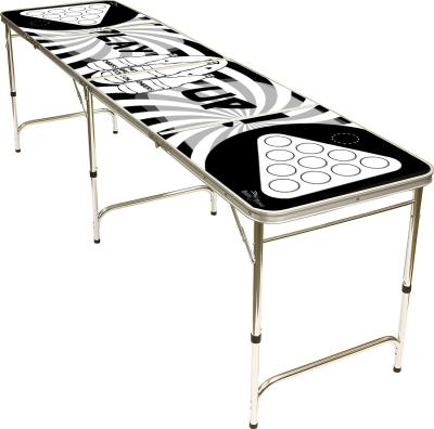 China Easy Carry GIBBON Customized Logo Printing Beer Pong Table, 8ft High Quality Beer Pong Table Designs for sale