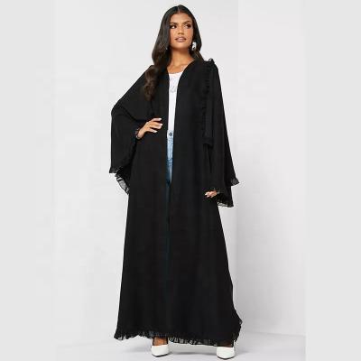 China Black Kaftan Maxi Dress Long Sleeve Arab Islamic Jilbab Abaya XS.S.M.L.XL.XX L.XXXL (No size limitation 2021 New Muslim Women) for sale