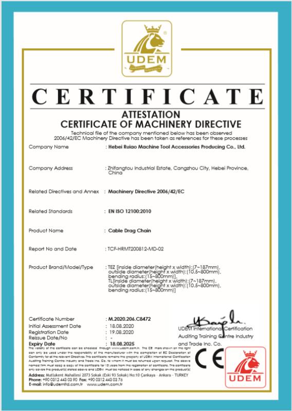 CE - Hebei Ruiao Machine Tool Accessories Producing Co., Ltd.