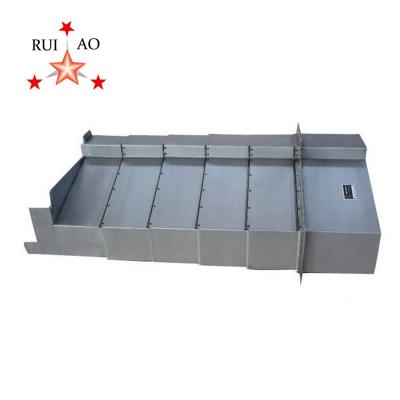 China Machine Tools Accessories Shield Armor Bellows Cover Guide Way CNC Steel Telescopic Cover With Wiper Lips for sale