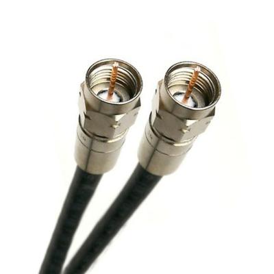 China 100 Ft White Black Rg6 Coaxial Cable With The Waterproof Connectors Satellite Tv for sale