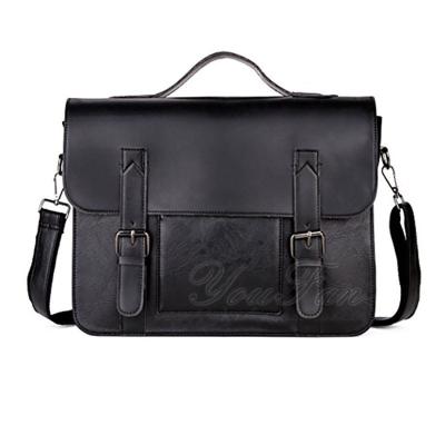 China PU Men Laptop Bag Briefcase Messenger Bag Leather for sale