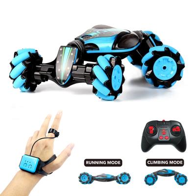 China RC Hobby Funhood GW124 Rock Crawler Twist Car Global Gesture Control With Remote Watch Double Sided Stunt Car for sale