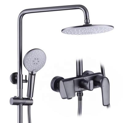 China Without Sliding Bar Factory Price Modern Stylish Wall Mounted Tub Faucet Shower Faucet Shower Set for sale