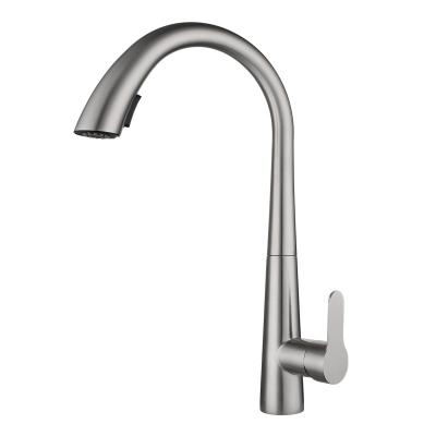 China Sense Faucets Stainless Steel Deck Mounted Single Spring Smart Kitchen Faucet for sale