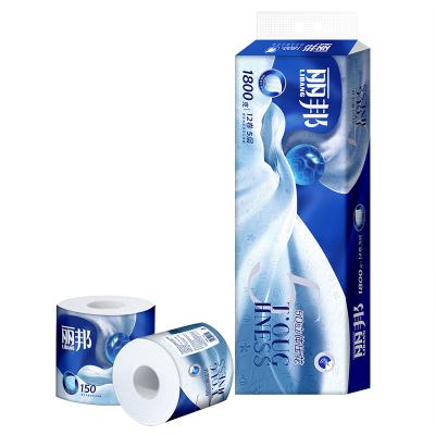 China Home Hotel Restaurant Wholesale Supplier Individually Wrapped Disposable Bathroom Tissue 3-5 Layers Fast Shipping Bulk Stock Toilet Virgin Wood Pulp for sale