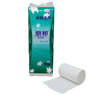 China Home Hotel Restaurant OEM Supplier Hotel Toilet Tissue Individually Wrapped Virgin Wood Pulp Paper Coreless for sale