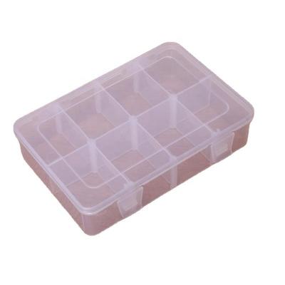 China 8 Panel PPTransparent Toy and Stationery Storage Box Recyclable Detachable Plastic Food Packaging D126 for sale