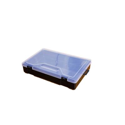 China Double D908 Recyclable Transparent Rectangular Plastic Button Storage PP Tool Sample Display Box Empty Packaging for sale