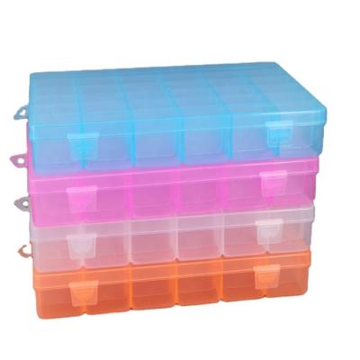 China Recycled Detachable Materials 36 Compartments Electronic Components Accessories Transparent Plastic Display Packaging for sale