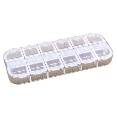 China Recycled Materials PP 12 Compartments Storage Box With Separate Plastic Lid Parts Fishing Tackle Ornament Packaging for sale