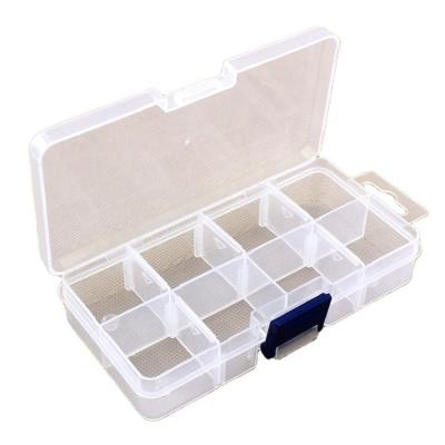 China Recycled Materials Thickened Small 8 Grids PP Detachable Transparent Storage Box Small Toy Pharmaceutical Plastic Gift Packaging for sale