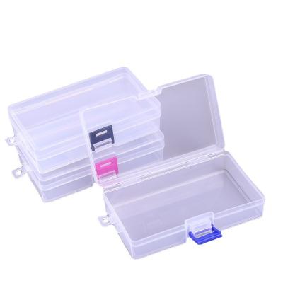 China Recyclable PP D302 Transparent Locking Empty Plastic Small Fishing Tackle Jewelry Storage Box Goods Storage Box Manufacturer Sales for sale