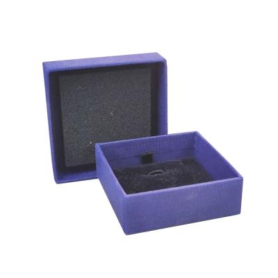 China High Quality Handmade Unique Logo Exquisite Luxury Purple Jewelry Box Custom Packaging For Bracelet Necklace Jewelry Packaging for sale