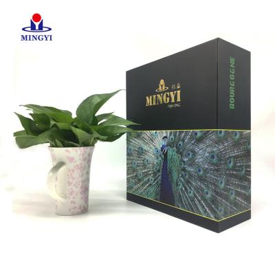 China Wholesale Factory Price Luxury Wine Gift Package For Custom Rigid Cardboard Box for sale