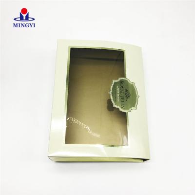 China Factory Direct Luxury Unique Custom Makeup Cosmetic Packaging Paper Box With Clear Window for sale