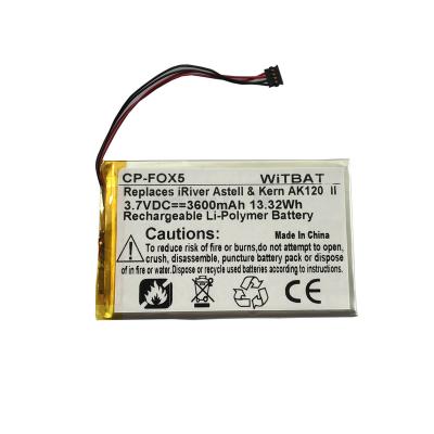 China Consumer Electronics Lipo Battery For FIIO X1 X3 X5 X7 Music Player Battery for sale