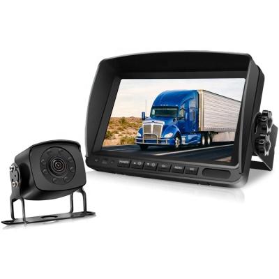 China 170 Degree Wide Angle Truck Backup Camera Sets With 7 Inch Monitor Parking Sensor System UD30X for sale