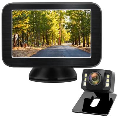 China Night Vision Wireless Car Backup Camera Set With 5 Inch Color Control Parking Guidelines System for sale