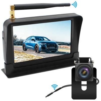 China Best Selling Radio Mount Camera And 5 Inch Kti Monitor With Parking Sensor Easy Installation 5 Inch Color Monitoring for sale