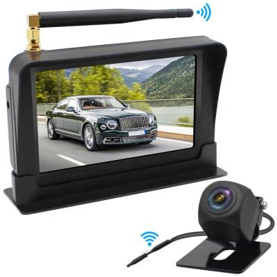 China Newest Wireless Reverse Cameras Kit Monitor Backup Security System For Vehicles 5 Inch Color Monitoring for sale