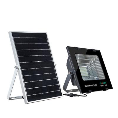 China With mono solar panel in high work efficiency > 21% Outdoor Solar Led Flood Light LAP Hot Selling Integrated Aluminum Ip66 40w 50w 60w 100w 200w 300w for sale