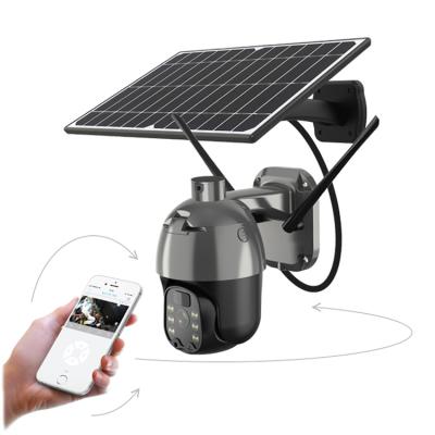 China Human Motion Tracking LAP Energy Alert Ptz Wifi CCTV Wireless IP 4G Solar Camera Surveillance Hd Intelligent Solar for sale