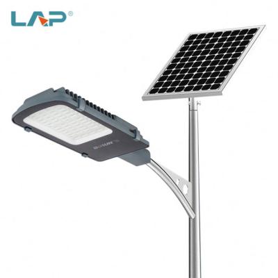 China High Efficiency> 130LM/W LAP Lithium Battery Type Highway Ip66 30w 50w 60w 80w Outdoor Solar Street Light for sale