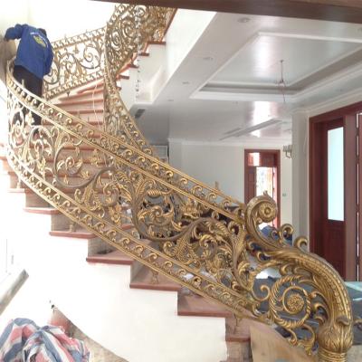 China Standard Arch Stair Railings Copper Aluminum Railing Customized by Professional 3D Bahrain Farmhouse Design for sale