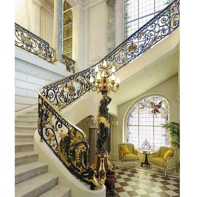 China Industrial Outdoor Stair Railing Cast Aluminum Fence Designs for sale