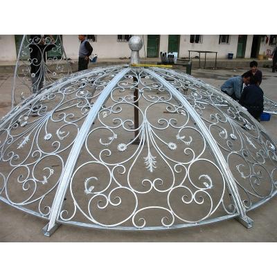 China Promotion Diameter 10ft Outdoor Wrought Iron Gazebo 12ft Outdoor for sale