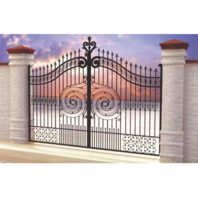 China Hot New Products Wrought Iron Hardware Style Design Australia Modern Luxury House Steel Door Design for sale