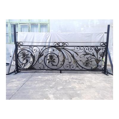 China Industrial luxury villa wrought iron balcony railings for sale