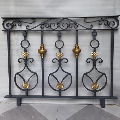 China Modern Design Modern Luxury Wrought Iron And Accessories Copper Stair Railing for sale