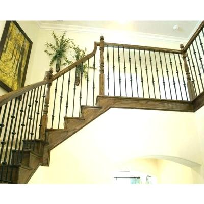 China Wrought Iron Wrought Iron Shaft with Modern Iron Baluster Patterns for sale