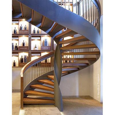 China Contemporary Building Stairs Metal Commercial Stairs Spiral Staircase for sale