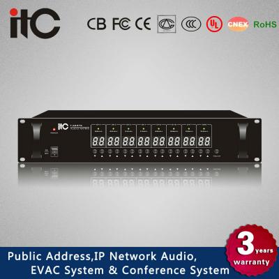 China ITC T-6207S Audio Matrixs Stereo 8*8 Public Address System with RCA T-6207S for sale