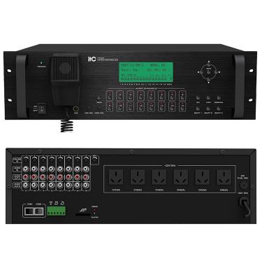 China ITC T-6600 8*16 Matrix audio programmable background music system, background music controller T-6600 for sale