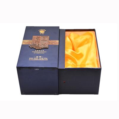 China Recycled Materials Logo Small Medium Big Size Custom Jewelry Box Cardboard Base And Lid Gift Packaging Boxes With Hot Stamping / Embossed for sale